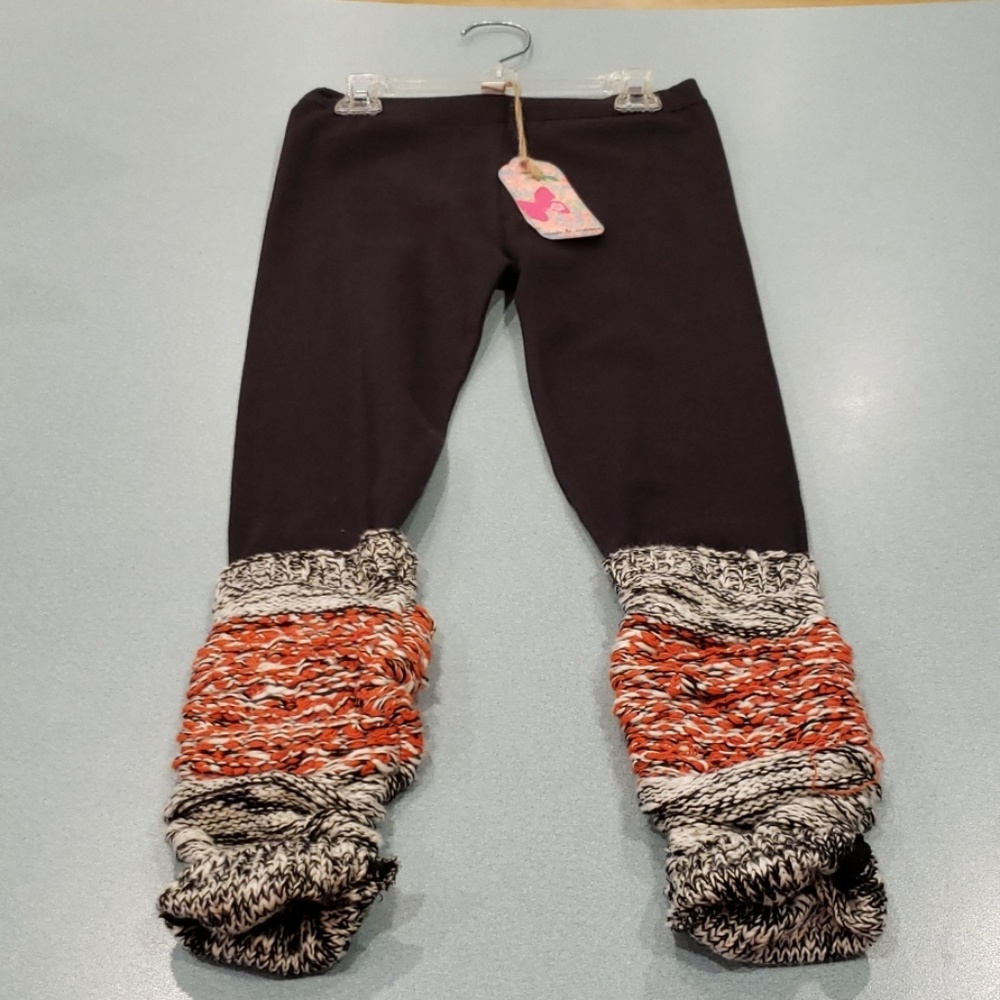 Salt and pepper scrunchy leggings size 5